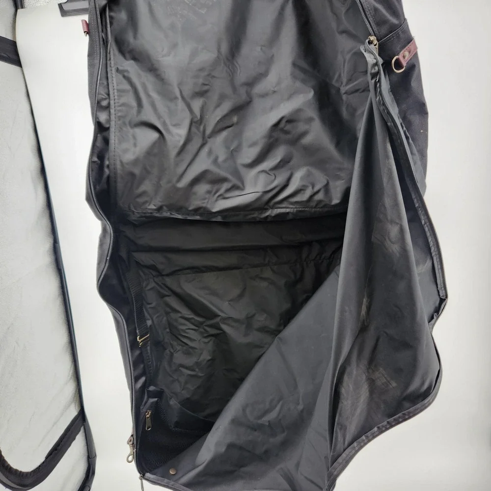 Vintage Samsonite Brisbane Garment Bag Black Travel Suit Bi-fold Bag 40‎ Inch